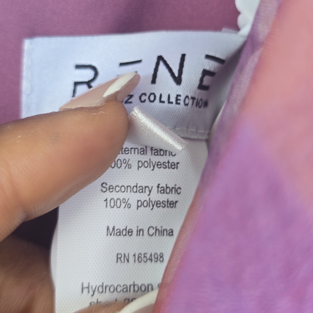 $349 Rene Ruiz Women V-Neck Organza A-Line Gown Sz 6 Wedding NWT - Picture 12 of 14